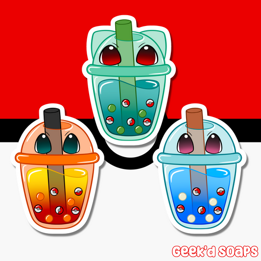 Pocket Creatures Game  Water Resistant Vinyl Sticker