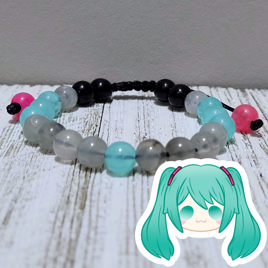 Hatsune Miku Adjustable Bead Bracelet