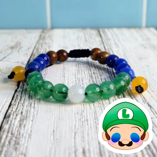 Luigi Adjustable Bead Bracelet